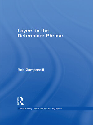 cover image of Layers in the Determiner Phrase